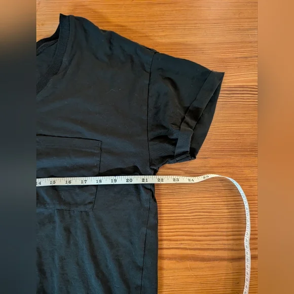 Lou & Grey Supima Cotton Black Tee Size L - Picture 4 of 6